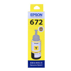 爱普生(EPSON) T6724 黄色 672打印机墨水 适用于L360L351L365L310L301L455 可打印量6500页