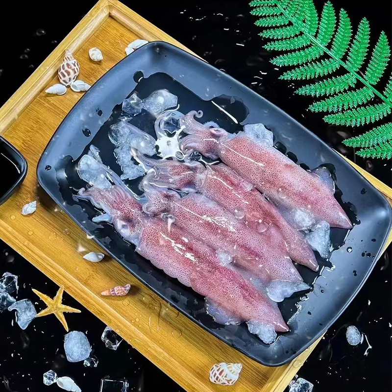 鲜鱿鱼脆筒（4-6条）400g 三盒
